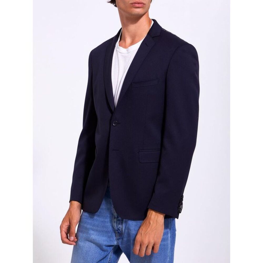 TONELLO Men's Single-Breasted Blazer Men BLUE Outerwear